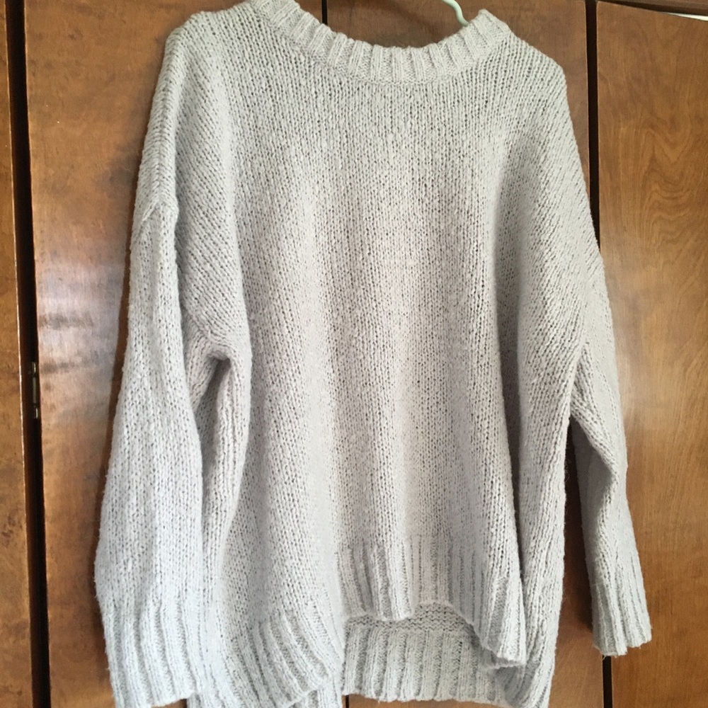 Oversized Light Blue Aerie Sweater Extra Small